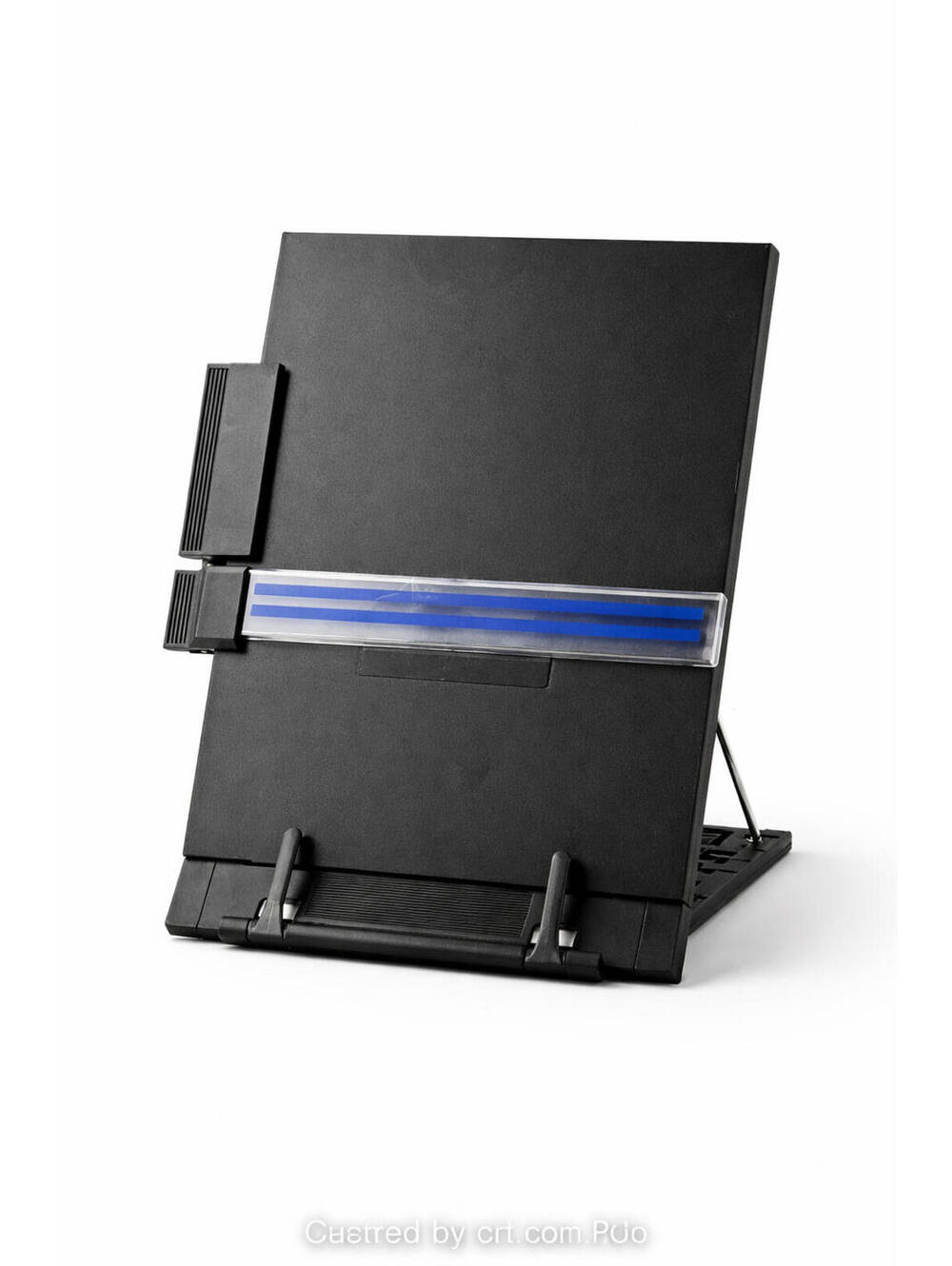 Desktop Document Holder Stand, Adjustable Copyholder with Line Guide & Clip